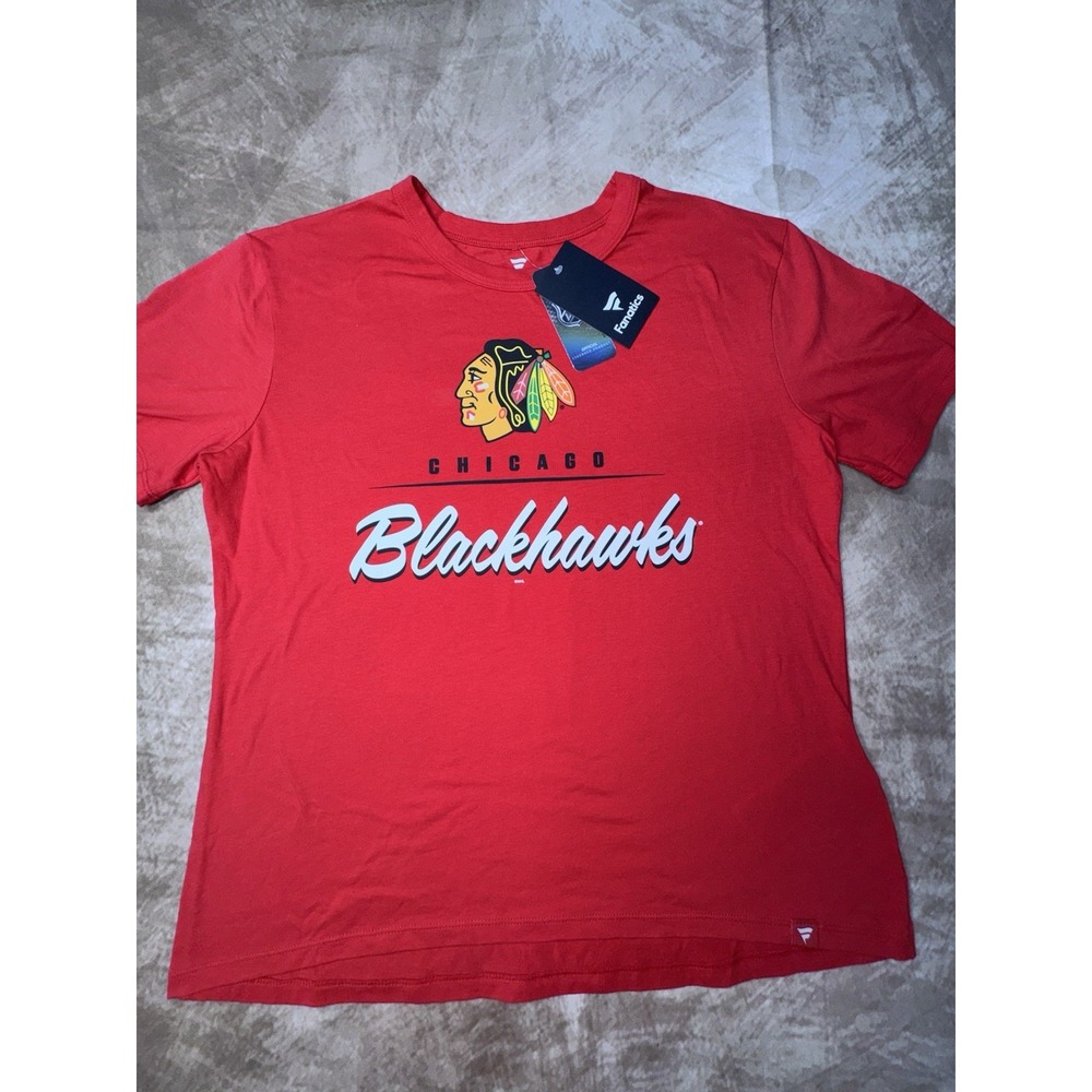 Fanatics  NHL Chicago Blackhawks  Womens T-Shirt, Size Medium NWT